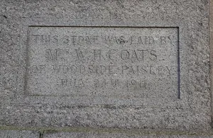 Foundation Stone, John Knox Church, Aberdeen