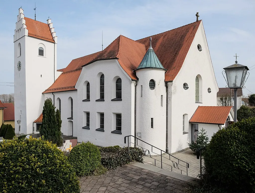 Parish church St. Konrad und Vinzenz, Fronhofen (Fronreute), district Ravensburg, Baden-Württemberg, Germany
