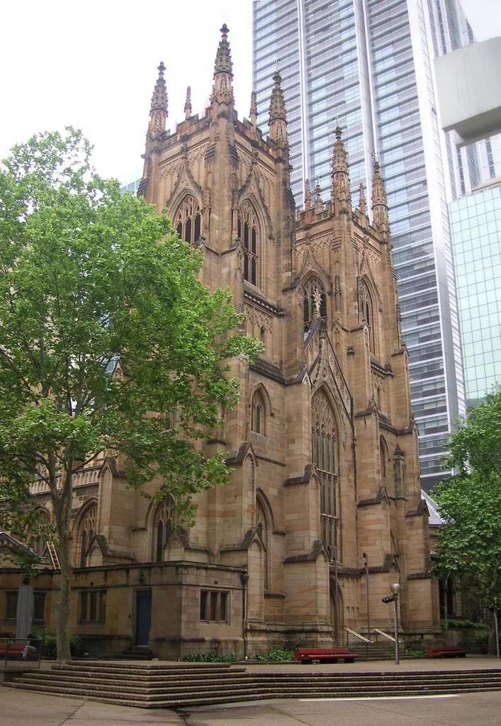 The facade of St. Andrew's Cathedral