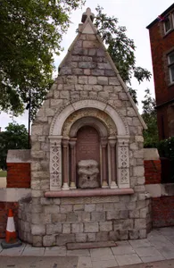 Drinking Fountain Set In Wall Of Former St Mary's Churchyard