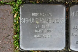 Stolperstein dedicated to Siegmund Hamburger