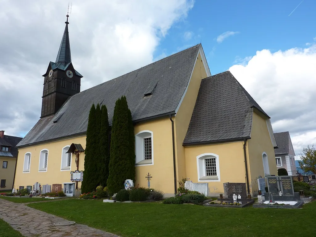 Pfarrkirche hl. Martin, Sankt Martin am Wöllmißberg, Steiermark This media shows the protected monument with ObjektID 57676 in Austria. (Commons, de, Wikidata)