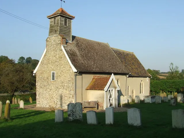 Church of St Mary Magdalene in the hamlet of Withersdale in the parish of Mendham, Suffolk, England. A Grade I listed medieval church.