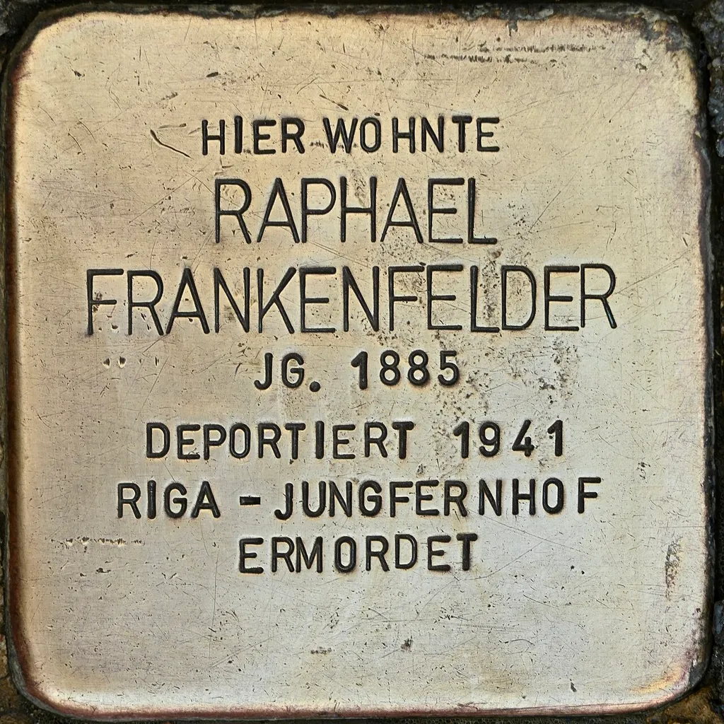Stolperstein für Raphael Frankenfelder