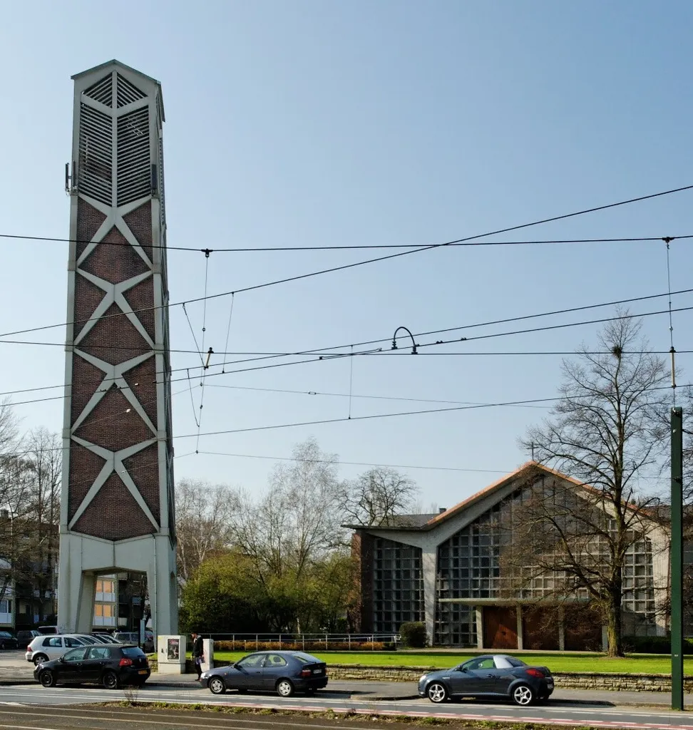 Adolf Clarenbach Church in Düsseldorf-Holthausen, Germany