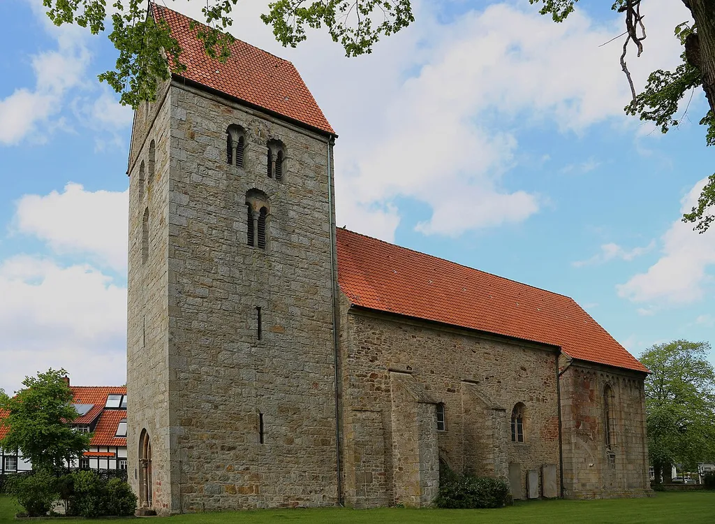 The Protestant Church of Recke, Kreis Steinfurt, North Rhine-Westphalia, Germany.