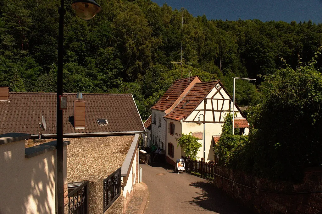 Blick zu dem Heimat und Burgmuseum in Kirkel.