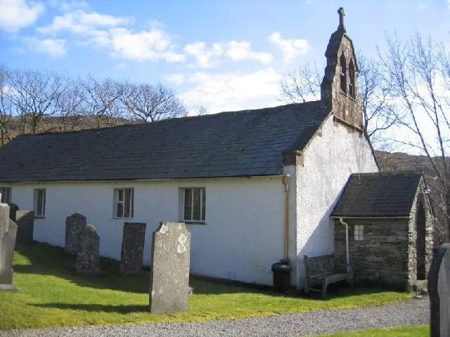 St Johns Church Ulpha. A second burial ground is across the road.