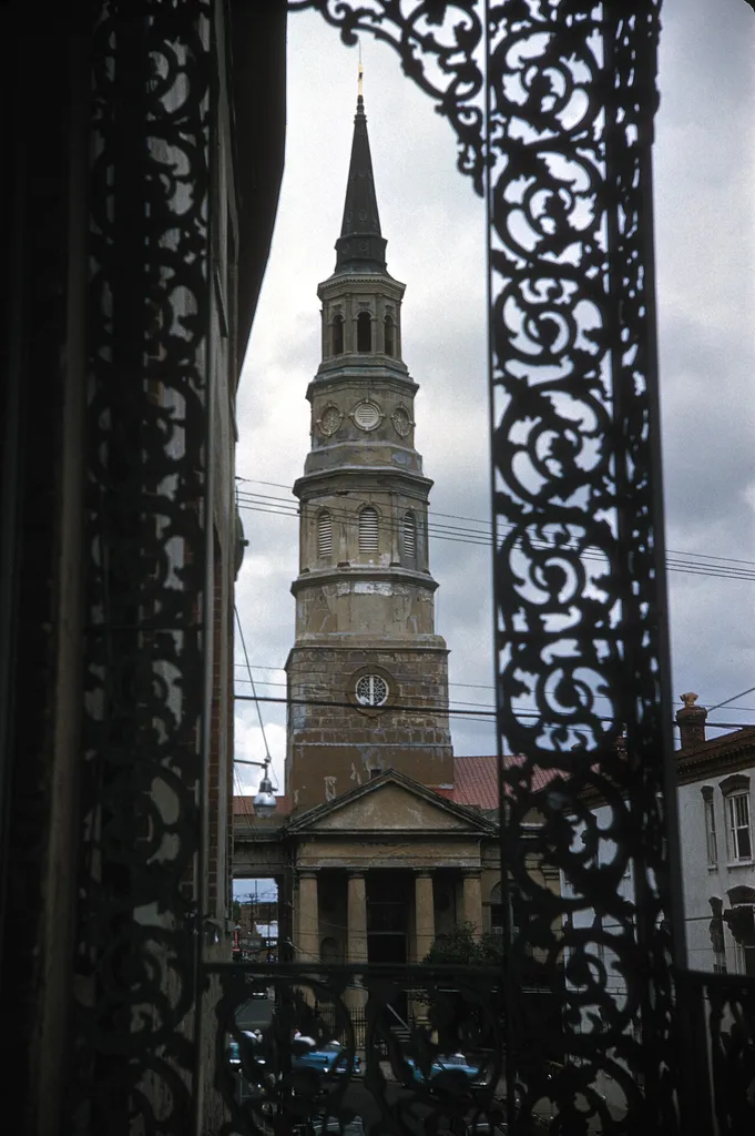 FOUNDED IN 1670 BUT THE CHURCH WAS BUILT IN 1836 ; THIS PICTURE IS TAKEN FROM THE BALCONY OF THE DOCK STREET THEATER