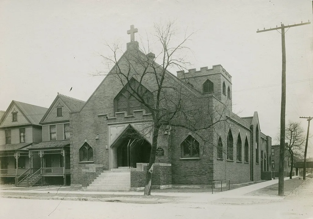 " New Jerusalem Church of the Divine Humanity, Stewart and 70th"--Photograph verso.