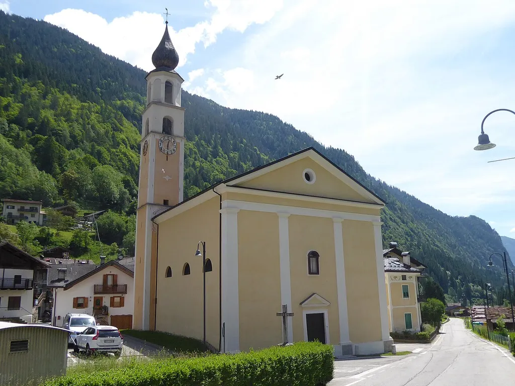 Caoria (Canal San Bovo, Trentino, Italy), former Saint John of Nepomuk church