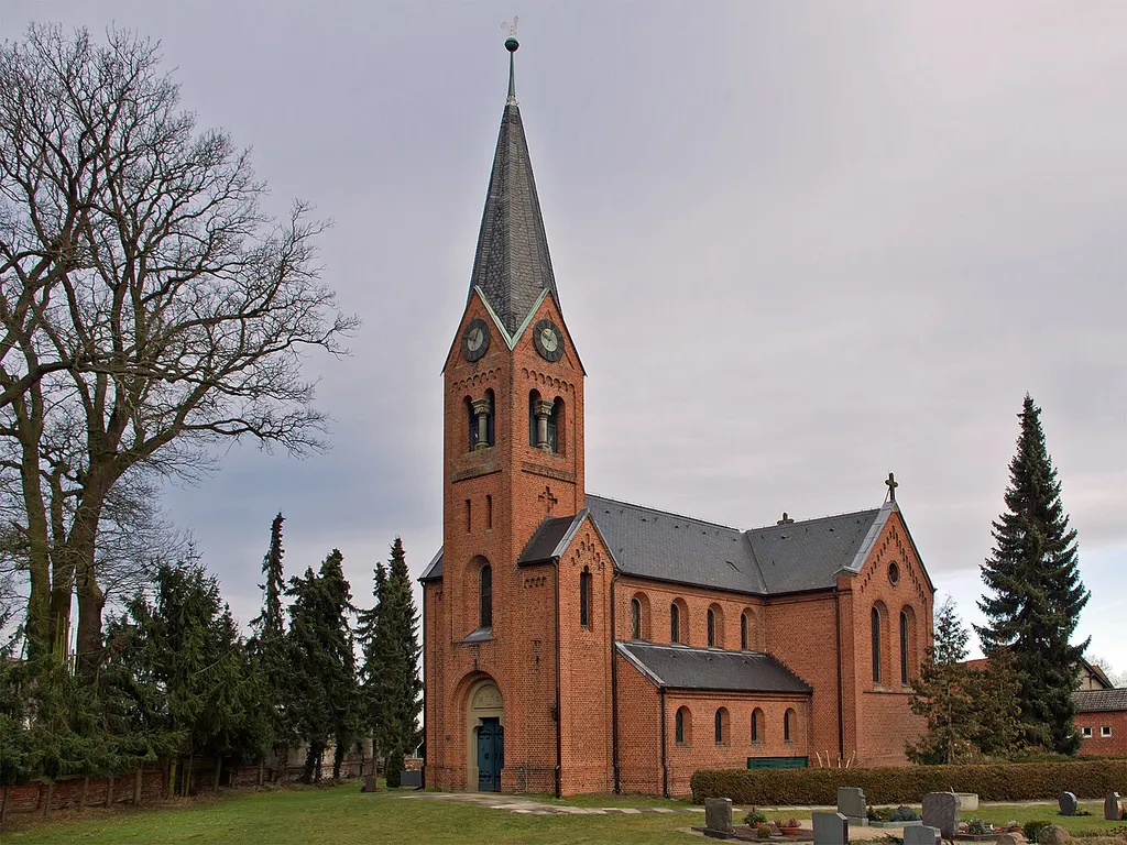 Church of the village Kapern (district Lüchow-Dannenberg, northern Germany).
