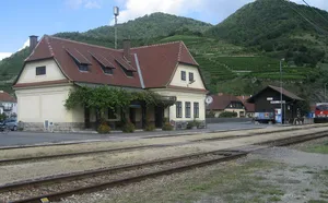 Station building, Water tower and goods shed of Spitz an der Donau railway station