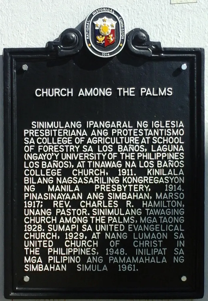 Church among the palms historical marker