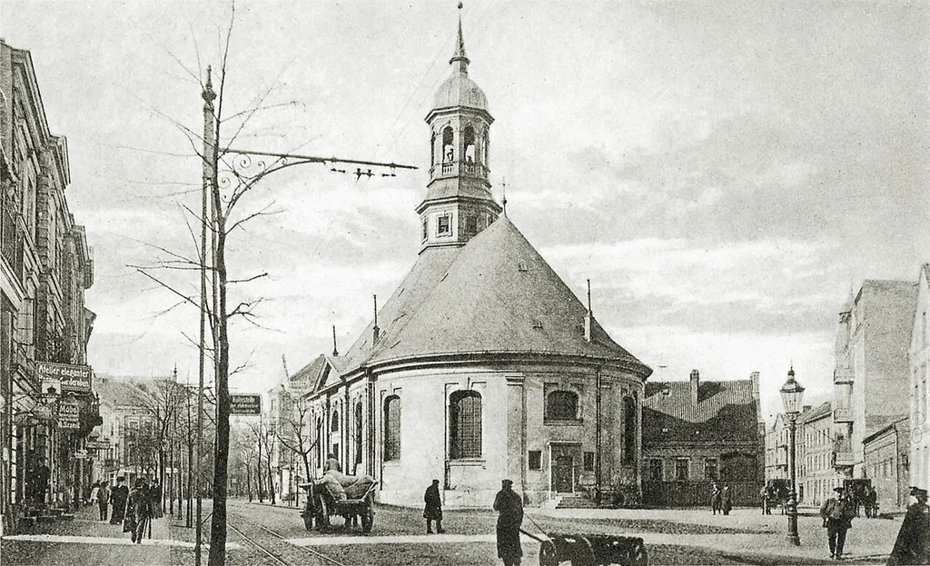 Lithuanian Church in Tilsit, photographed between 1910-1930.