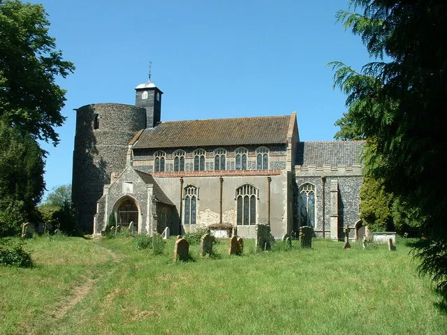 Church of St Mary in Wortham, Suffolk, England. A Grade I listed medieval church.
