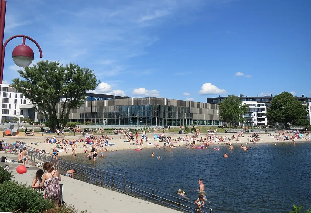 Bystranda i Kristiansand, juli 2014