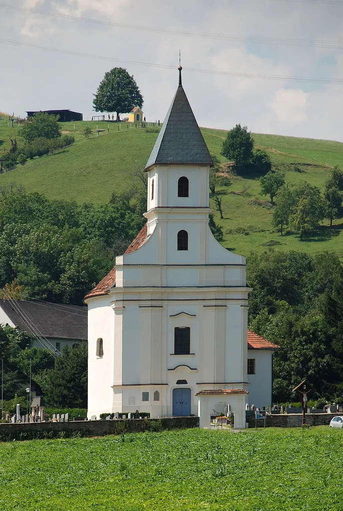 Hollenegg, Steiermark, Österreich: Patrizikirche This media shows the protected monument with ObjektID 3953 in Austria. (Commons, de, Wikidata)