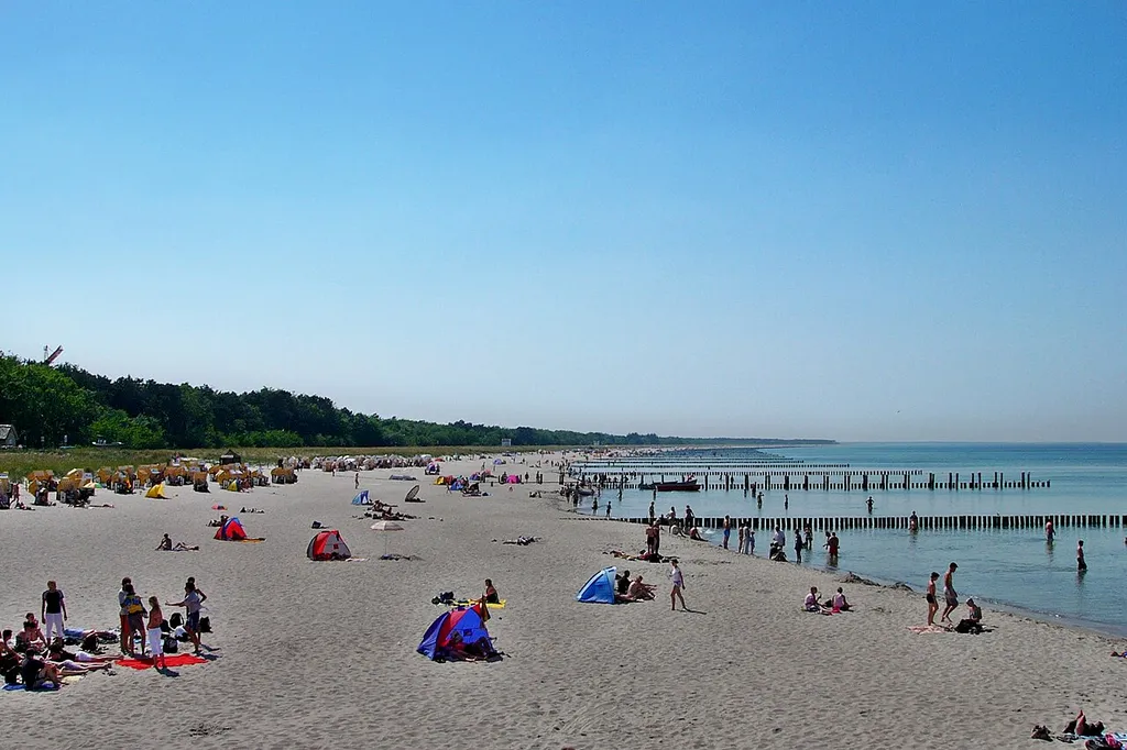 Beach of Zingst, Mecklenburg-Vorpommern, Germany.