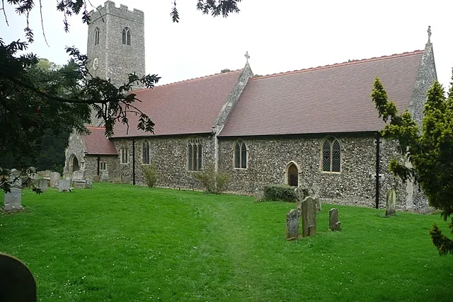 The Church of St Margaret in Sotterley, Suffolk, England. A Grade I listed medieval church.