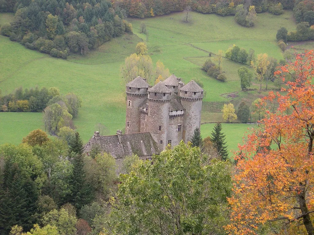 Tournemire (Cantal, Auvergne, France), château d'Anjony