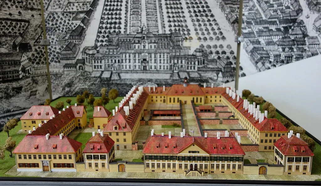 Modell vom ehemaligen Zucht-und Arbeitshaus in Ludwigsburg im späten 18. Jahrhundert