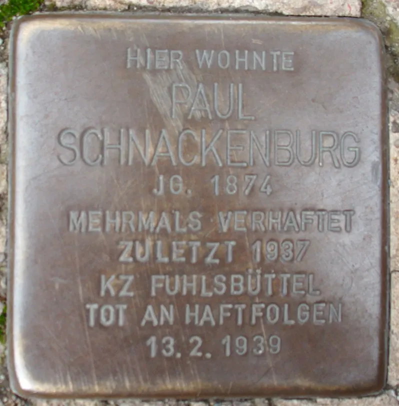 Stolperstein für Paul Schnackenburg
