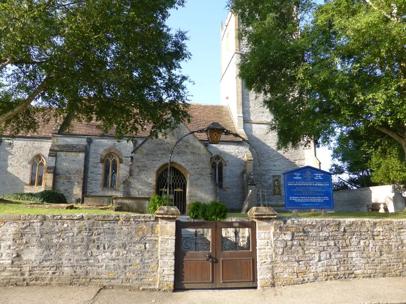 St Bartholomew's parish church, Yeovilton, Somerset, seen from the north