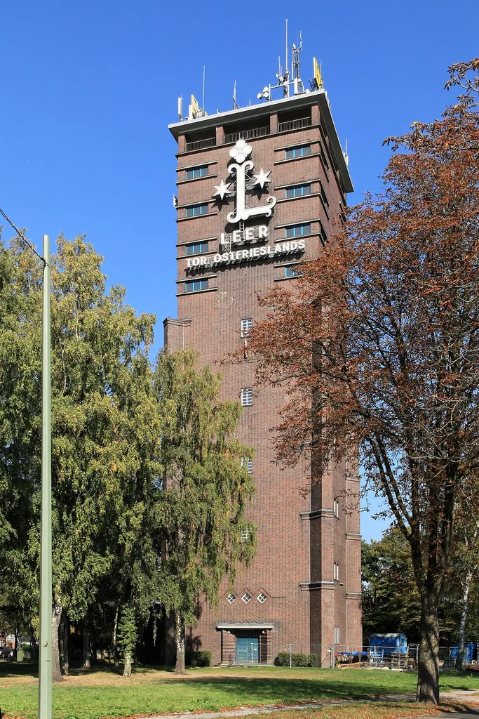 Wasserturm Leer, zwischen Fabriciusstraße und Großer Oldekamp in Leer (Ostfriesland)