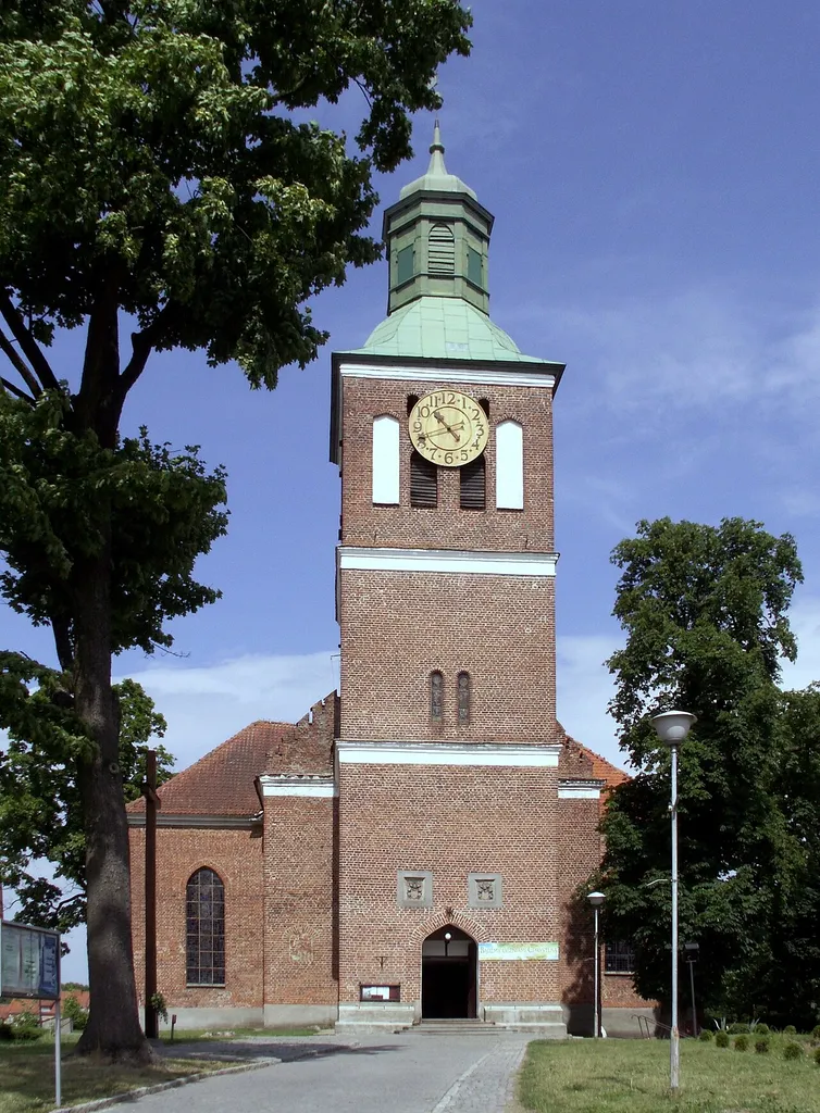 Saints Peter and Paul church in Węgorzewo, Poland