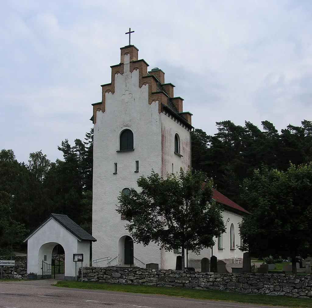 The church in Grinneröd, Uddevalla Municipality, Bohuslän, Sweden.
