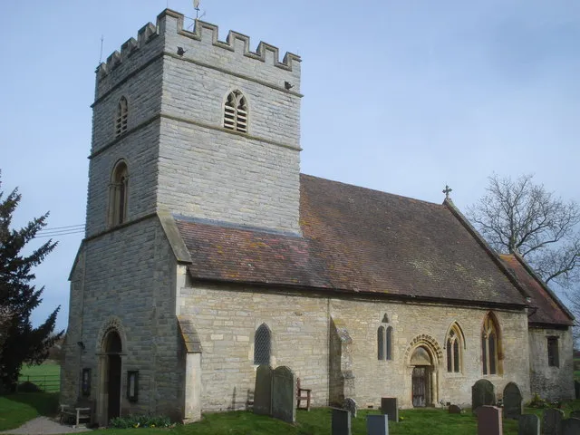 St Nicholas' parish church, Earl's Croome, Worcestershire, seen from the southwest