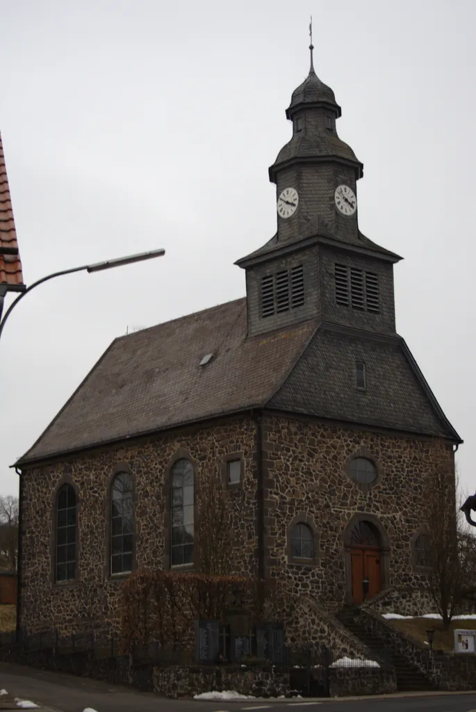 Protestant church in Helpershain, Vogelsbergstrasse 19, Ulrichstein, Hesse, Germany