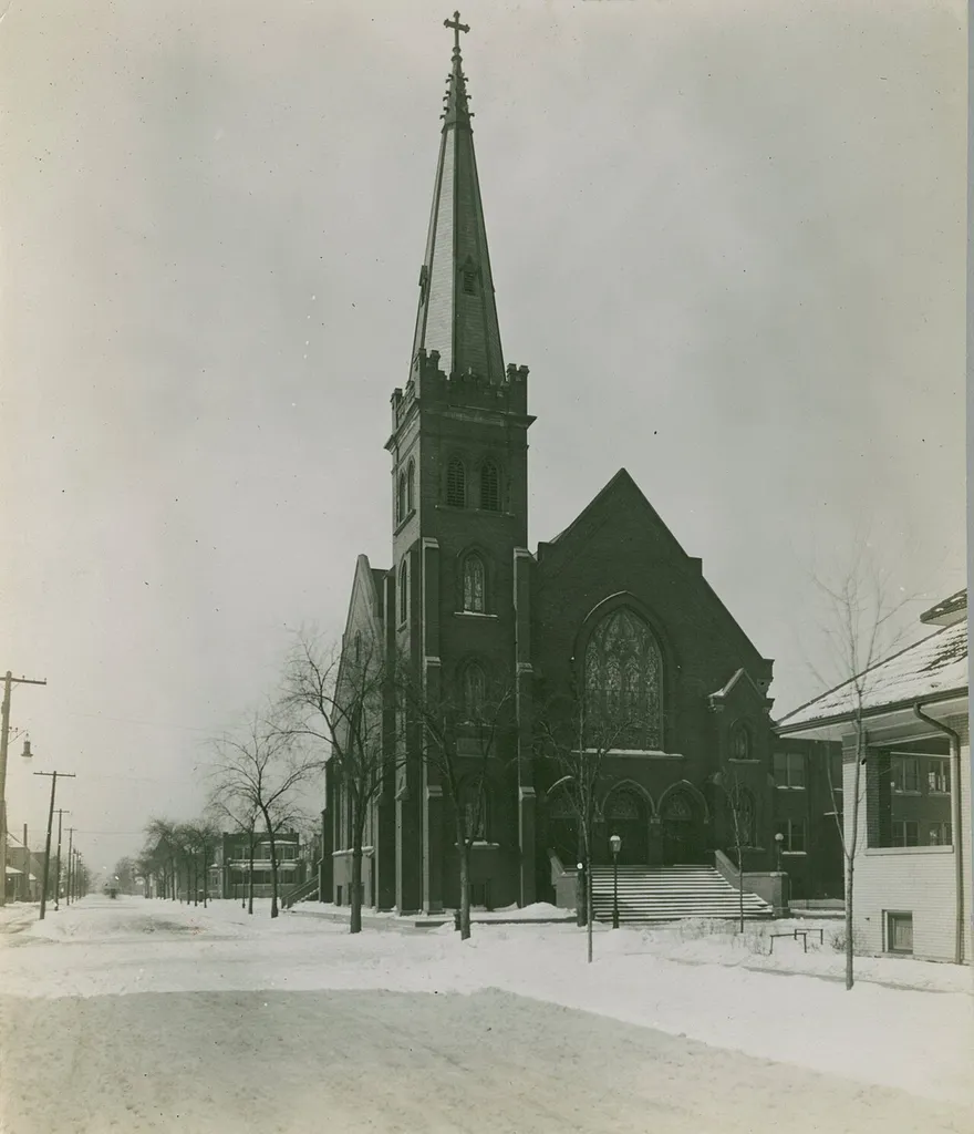 " St. Stephens Lutheran, 65th and Peoria"--Photograph verso.