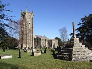 Churchyard cross in St Andrew's churchyard