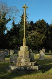 Churchyard cross in St Michael and All Angels' churchyard
