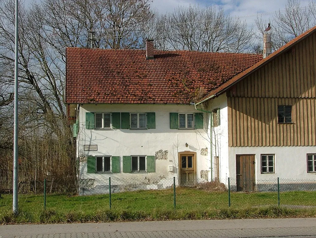 Burg Hirschdorf, heute ein Bauernhof