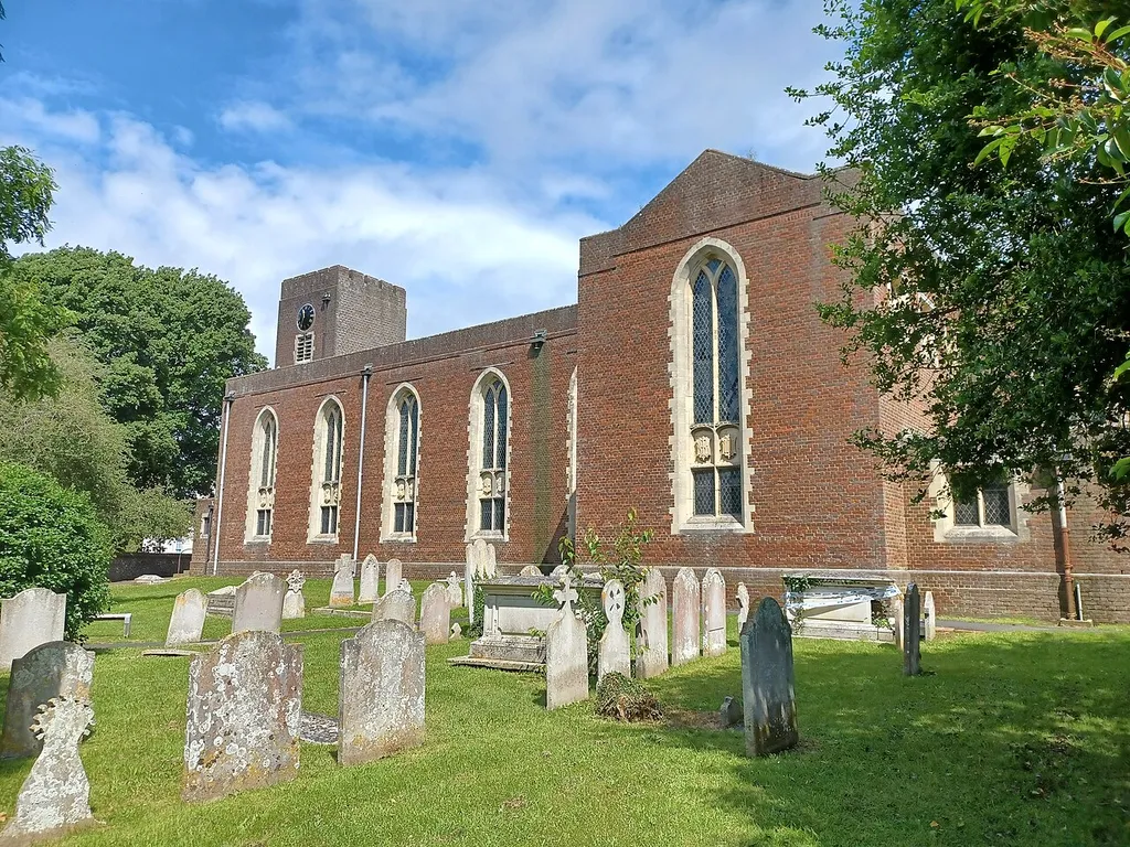The Parish Church of St Mary the Virgin, Littlehampton, West Sussex, England. 1826, remodelled in 1935, Grade II listed. .mw-parser-output .messagebox{margin:4px 0;width:auto;border-collapse:collapse;border:2px solid var(--border-color-progressive,#6485d1);background-color:var(--background-color-neutral-subtle,#fbfcff);color:var(--color-base,#202122);box-sizing:border-box;border-inline-start-width:8px}.mw-parser-output .messagebox.mbox-small{font-size:88%;line-height:1.25em}.mw-parser-output .mbox-warning,.mw-parser-output .mbox-speedy{border:2px solid var(--border-color-error,#b22222);background:var(--background-color-error-subtle,#ffdbdb);border-inline-start-width:8px}.mw-parser-output .mbox-serious,.mw-parser-output .mbox-delete,.mw-parser-output .mbox-stop{border:2px solid var(--border-color-error,#b22222);border-inline-start-width:8px}.mw-parser-output .mbox-issue,.mw-parser-output .mbox-content{border:2px solid #f28500;background:var(--background-color-warning-subtle,#ffe);border-inline-start-width:8px}.mw-parser-output .mbox-query,.mw-parser-output .mbox-style{border:2px solid #f4c430;background:var(--background-color-warning-subtle,#ffe);border-inline-start-width:8px}.mw-parser-output .mbox-shit{border:2px solid #960;border-inline-start-width:8px}.mw-parser-output .mbox-license{border:2px solid #88a;border-inline-start-width:initial}.mw-parser-output .mbox-legal{border:2px solid var(--border-color-notice,#666);background:var(--background-color-base,#fff);border-inline-start-width:8px}.mw-parser-output .mbox-honor{border:2px solid #ca3;background:var(--background-color-warning-subtle,#fcf4db);border-inline-start-width:8px}.mw-parser-output .mbox-growth{border:2px solid #8d4;background:var(--background-color-success-subtle,#d5fdf4);border-inline-start-width:8px}.mw-parser-output .mbox-move{border:2px solid #93c;border-inline-start-width:8px}.mw-parser-output .mbox-protection,.mw-parser-output .mbox-message{border:2px solid var(--border-color-base,#aaa);border-