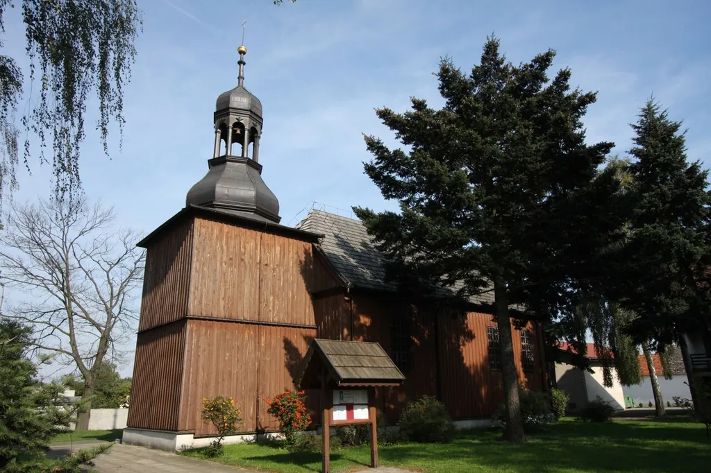 Obra, kościół cmentarny p.w. św. Walentego (dec. kaplica), drewn., 1719, XIX