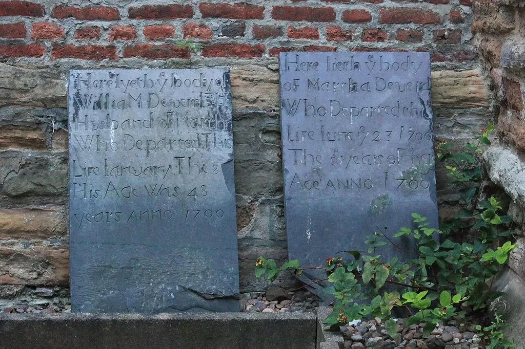 Pair Of Headstones 10 Metres And 12 Metres South Of South Aisle At Church Of The Holy Rood