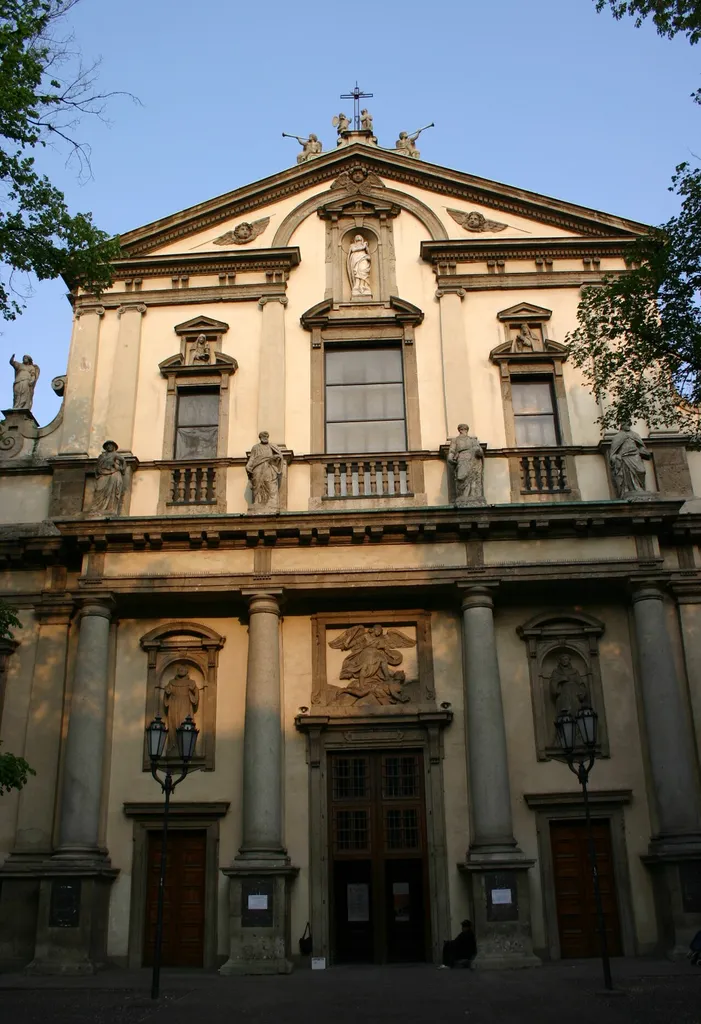 The facade of Sant'Angelo church in Milan, Italy. Picture by Giovanni Dall'Orto, April 11 2007.
