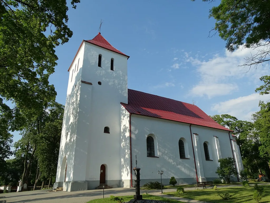1-st St. Peter and St. Paul's Church, Žagarė, Joniškis district, Lithuania
