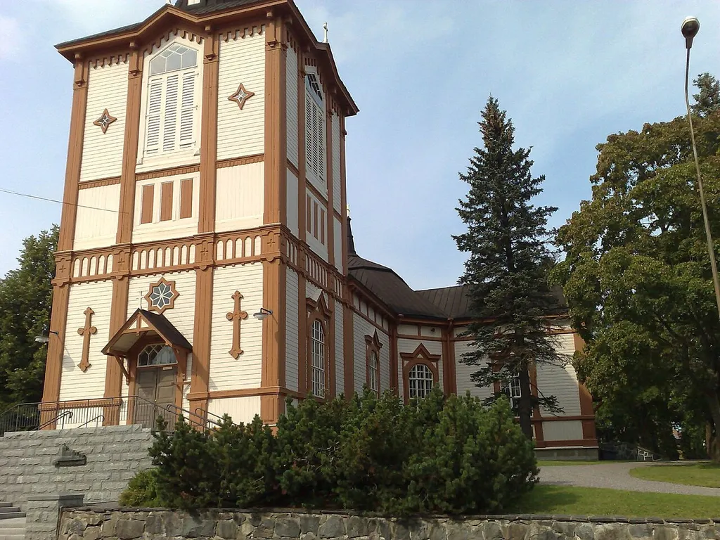 The old wooden Toijala church, Finland