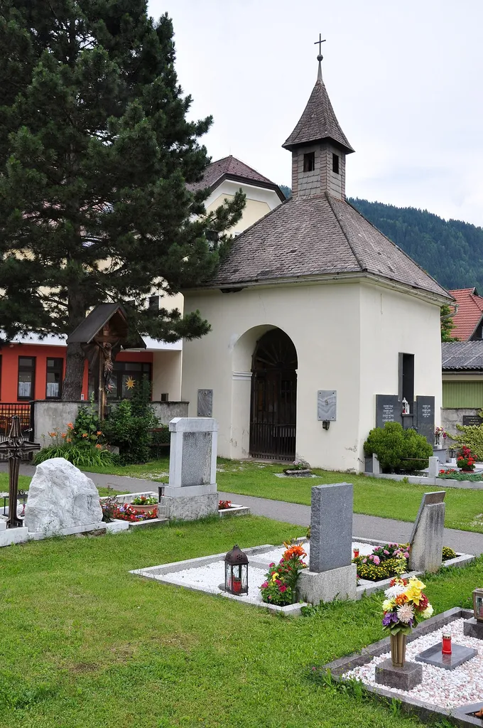 Cemetery chapel at Sankt Ulrich, municipality Feldkirchen, district Feldkirchen, Carinthia, Austria