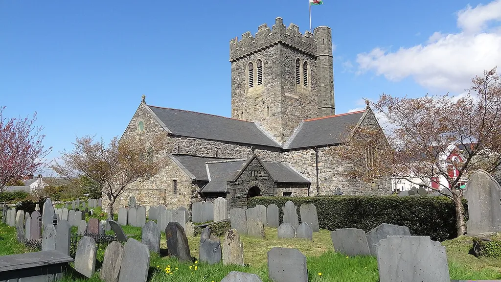 Cadfan's church, Tywyn, Gwynedd