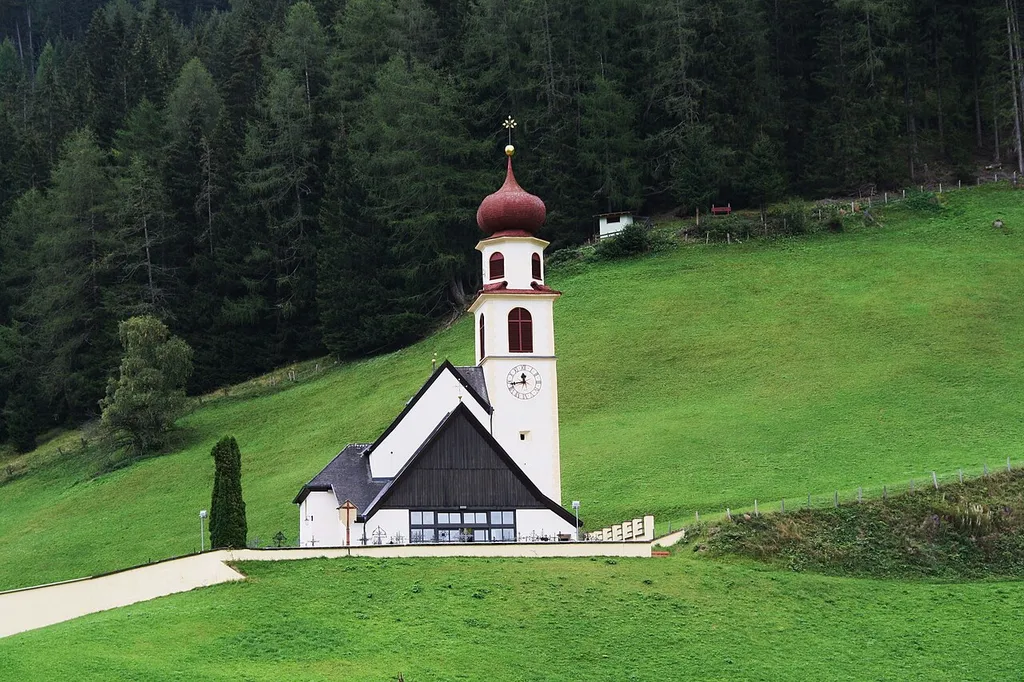 Austria, Tyrol (state), Navis, Hl. Christoph. The old parish church is now used as the cemetery chapel.