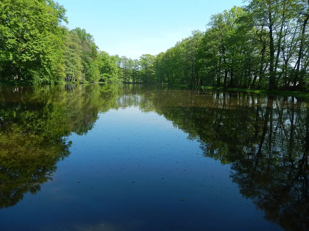 Hopfenbachtal. Schloßpark Naunhof FHH-Gebiet: Hopfenbachtal, Gebietsnummer 4747-301. Landschaftsschutzgebiet.