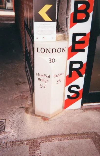 Milestone, London Road, between No. 449 and 451, opp. Royal Military College