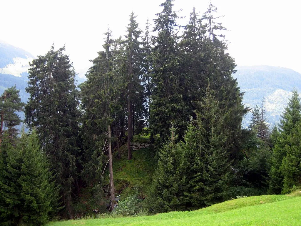 Lage des Burghügels