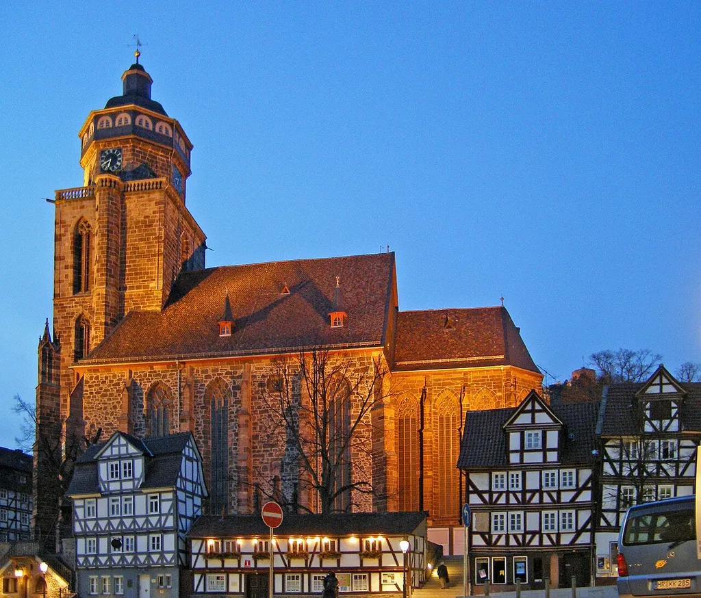 Die Marienkirche am Abend
